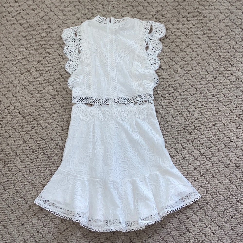 Hello Molly White Lace Dress